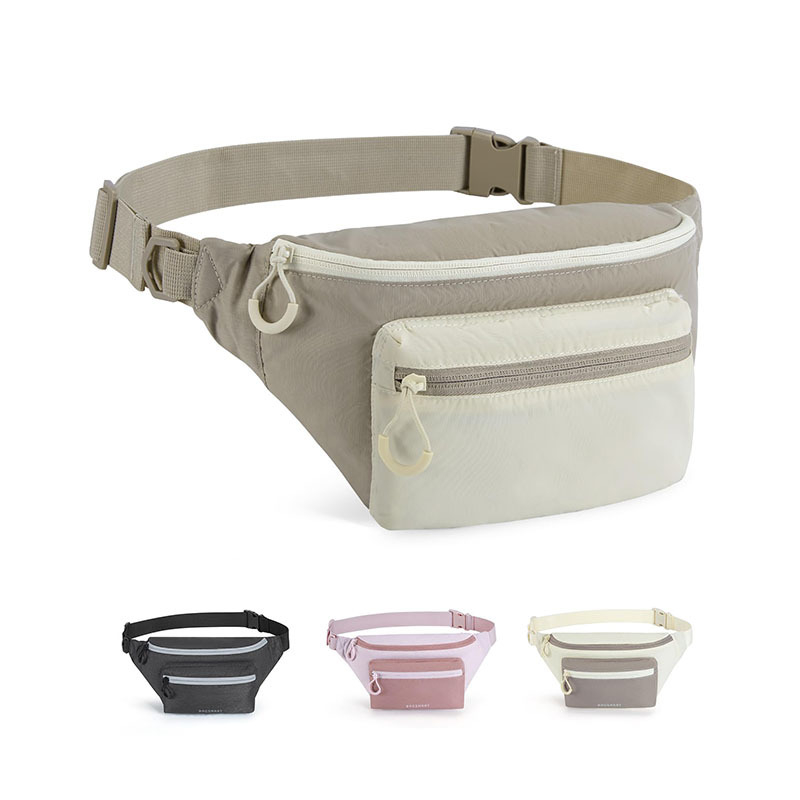 Ženska jednobojna lagana pojasna torba, casual sports crossbody torba