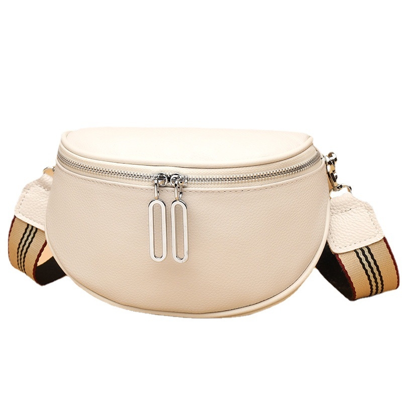 Torba za struk od prave kože, crossbody stil, sedlo dizajn, lagana za svakodnevnu uporabu