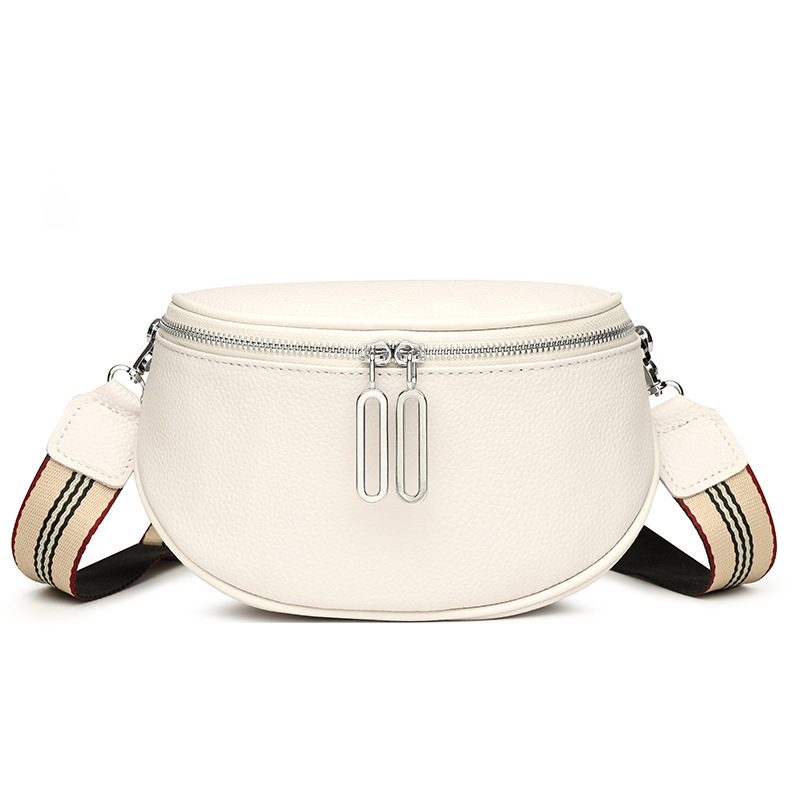 Torba za struk od prave kože, crossbody stil, sedlo dizajn, lagana za svakodnevnu uporabu