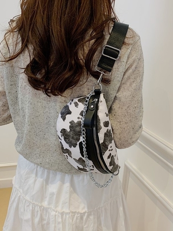 Ženska crossbody torbica s leopardim uzorkom, retro karirani dizajn, 2025