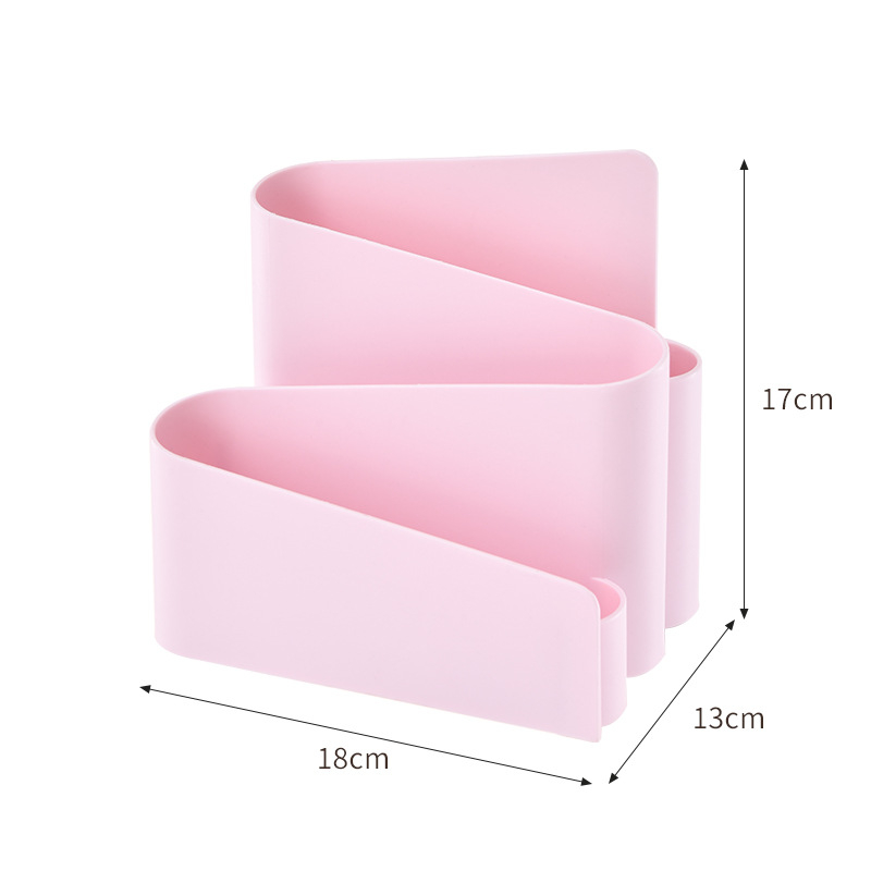 Desktop organizator s podijeljenim pretincima za olovke i kozmetiku, japanski stil