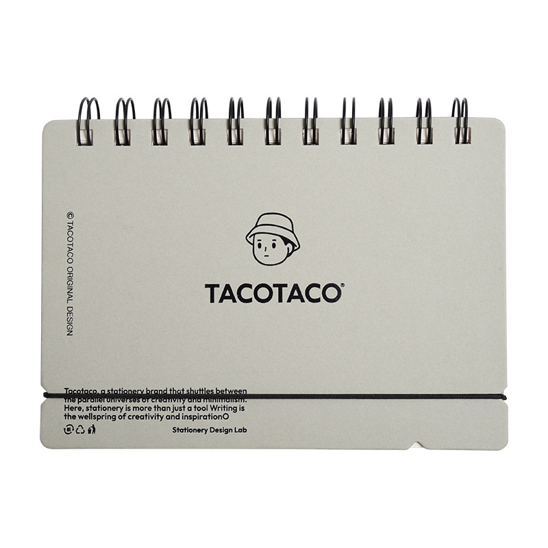 Maihe Tacotaco σπιράλ ημερήσιο planner σημειωματάριο