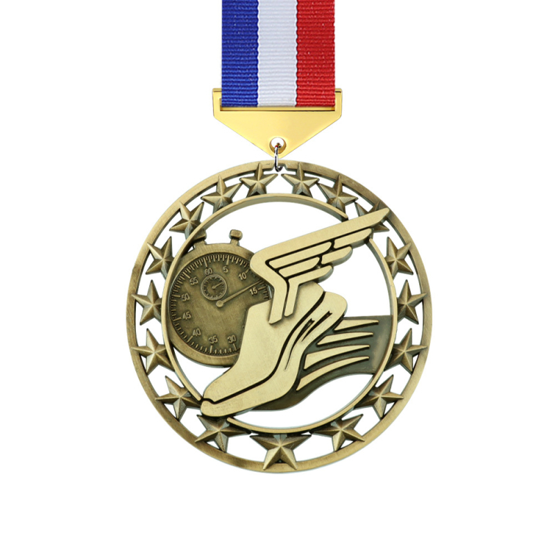 Opća medalja za maraton za sveučilišne sportske događaje, 123. mjesto, medalja od cinkove legure s antiknim premazom