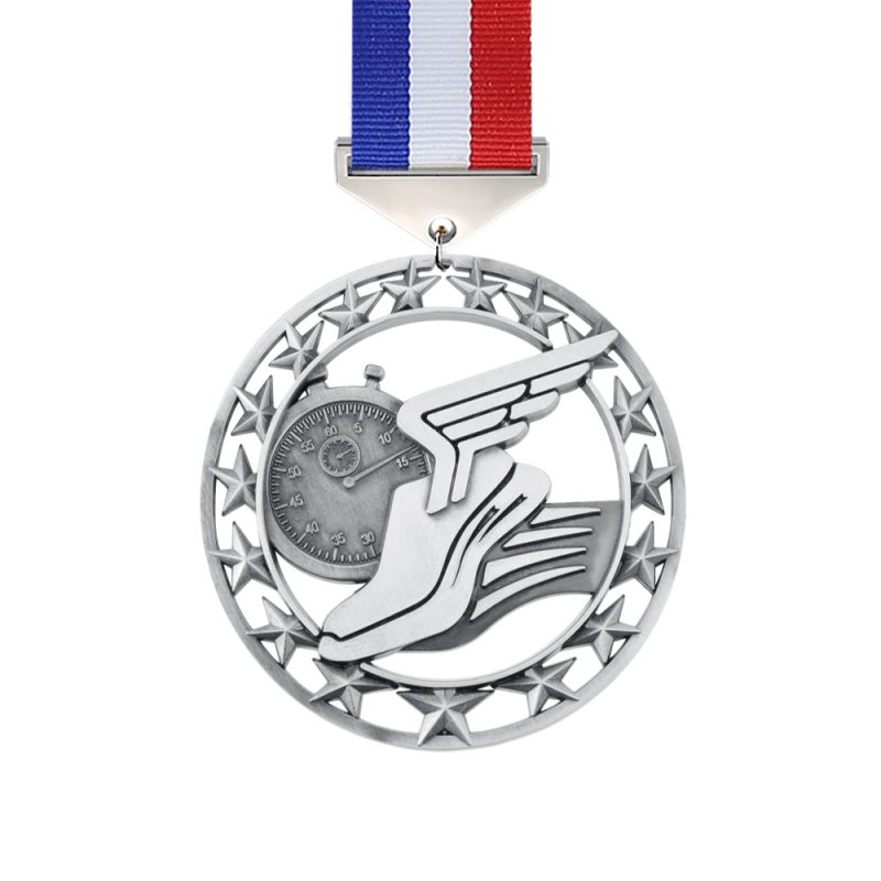 Opća medalja za maraton za sveučilišne sportske događaje, 123. mjesto, medalja od cinkove legure s antiknim premazom