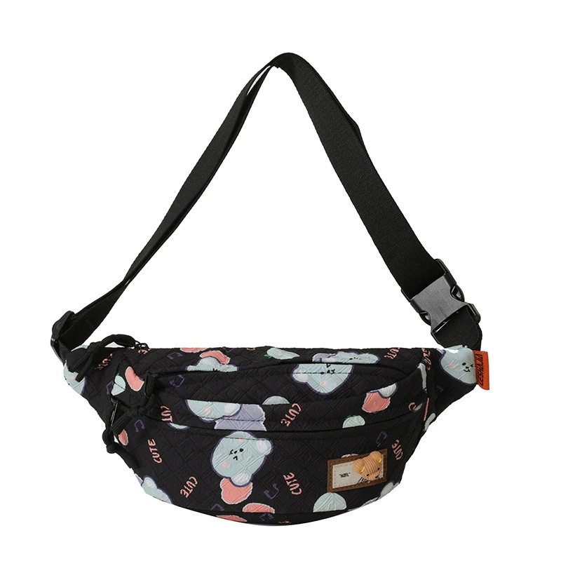 Opuštena crossbody torba s motivom crtanog lika, lagana, od Oxford materijala, japanski Mori stil, za žene