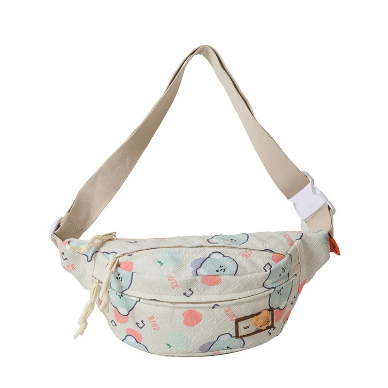 Opuštena crossbody torba s motivom crtanog lika, lagana, od Oxford materijala, japanski Mori stil, za žene