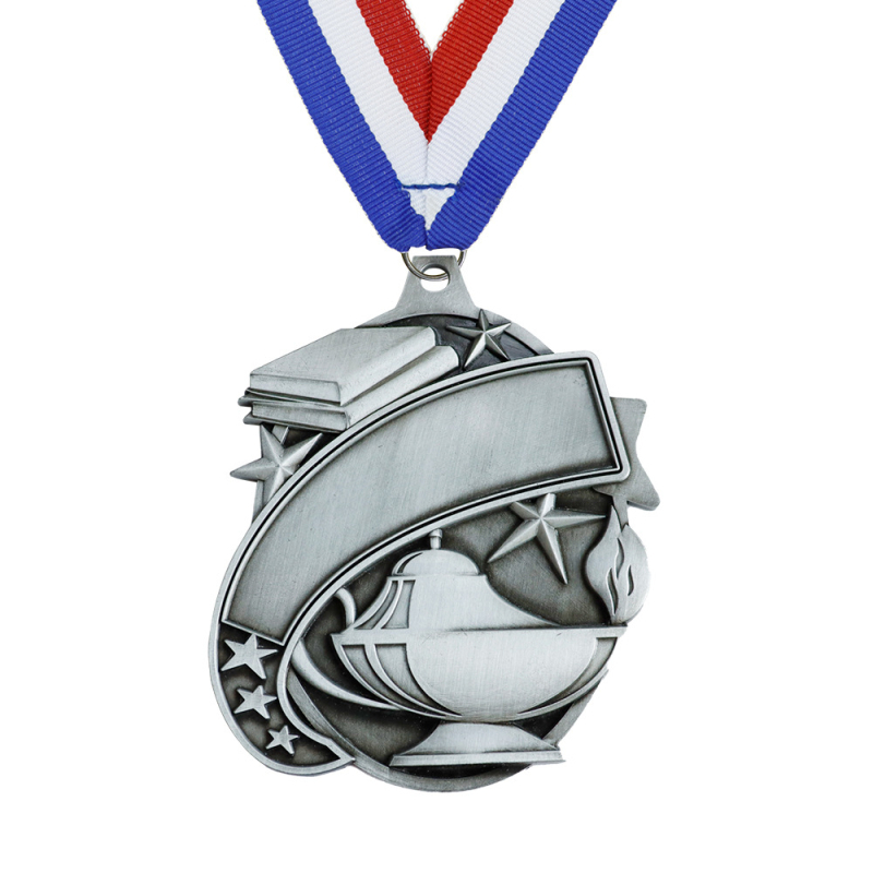 Longyi Academic123 Čestna medalja od cinkovog legura, dimenzije 85×66,6×3 mm, antik premaz