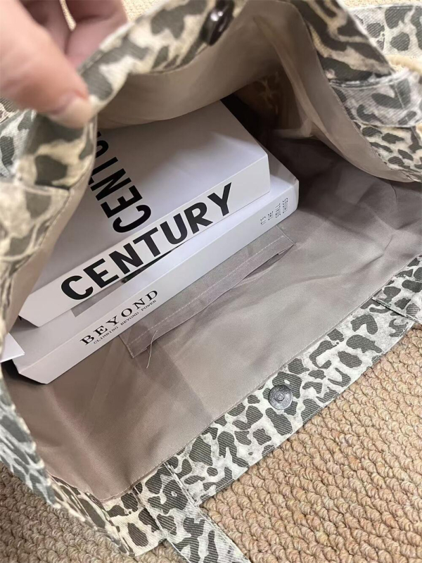Ženska tote torba s leopard uzorkom, velika kapaciteta, svakodnevna upotreba