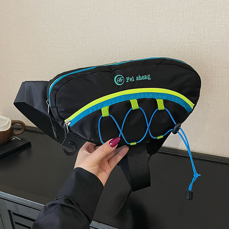 Dopamine torbica za prsa s kontrastnim dizajnom, vodootporna, za outdoor, velik kapacitet, crossbody