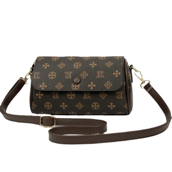 Mala cilindrična Boston torba s remenom, crossbody, PU koža, oblik jastuka, ulični stil