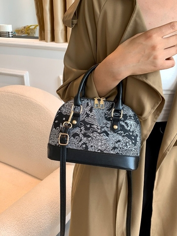 Ženska torbica tip školjka, korejskog stila, moderan i jednostavan dizajn, ramenska i crossbody torba, model 2023