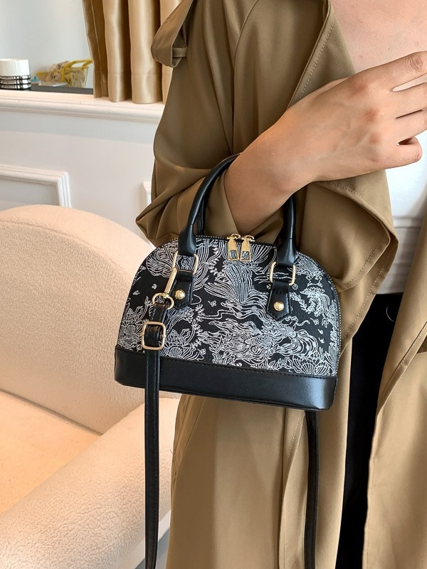 Ženska torbica tip školjka, korejskog stila, moderan i jednostavan dizajn, ramenska i crossbody torba, model 2023