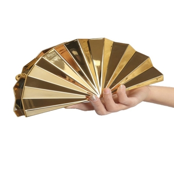 Akril clutch torbica u obliku fan-a, s lancem