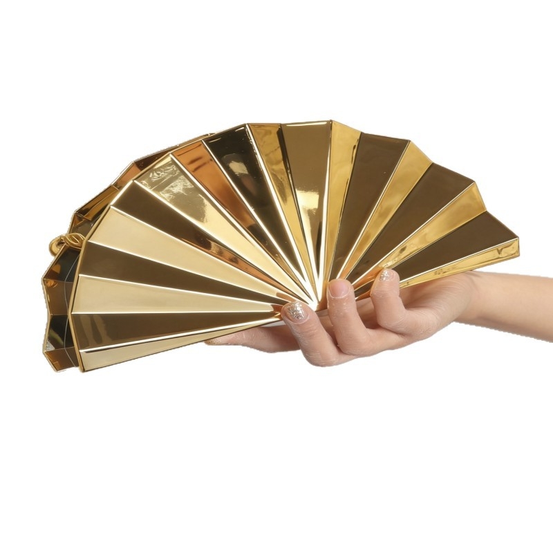 Akril clutch torbica u obliku fan-a, s lancem
