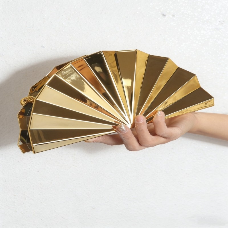 Akril clutch torbica u obliku fan-a, s lancem