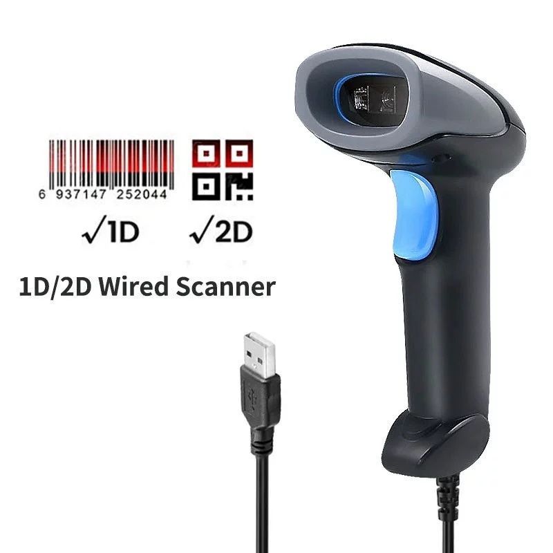 Ασύρματος σαρωτής γραμμωτών κωδικών Bluetooth 2D/1D με ανάγνωση QR κωδικών