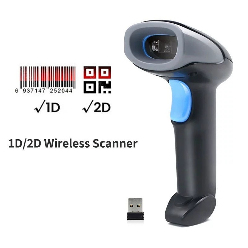Ασύρματος σαρωτής γραμμωτών κωδικών Bluetooth 2D/1D με ανάγνωση QR κωδικών