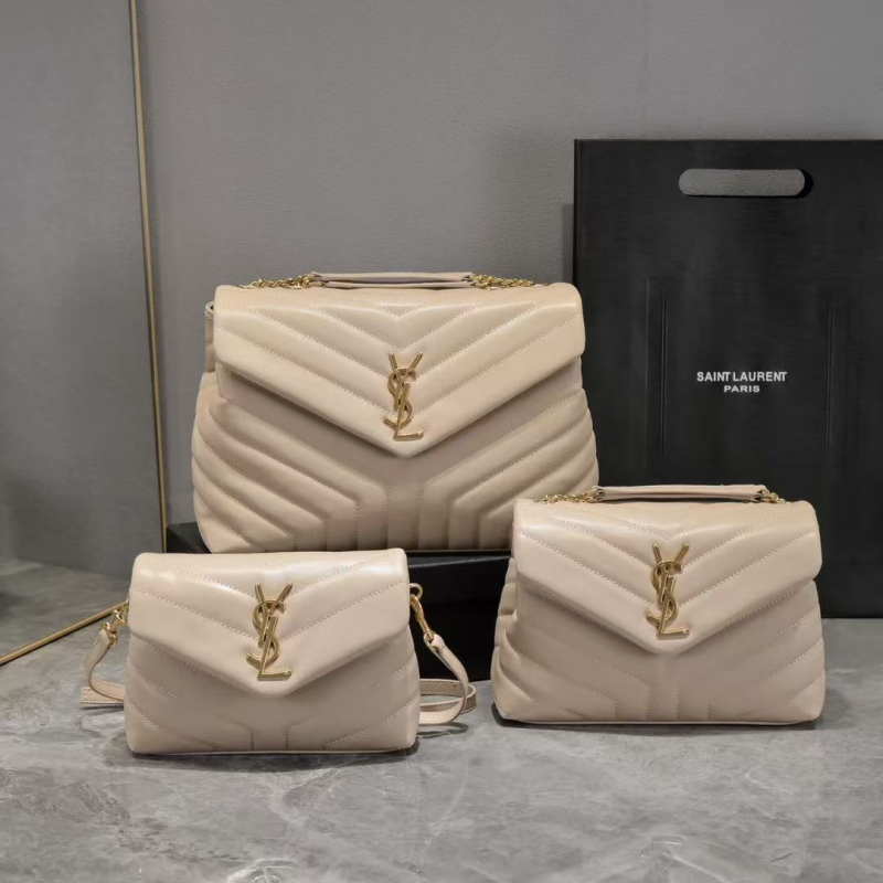 Yangshulin ženska torbica od prave kože, prešiven uzorak, lančani remen, kvadratnog oblika, za rame ili crossbody, proljeće 2024