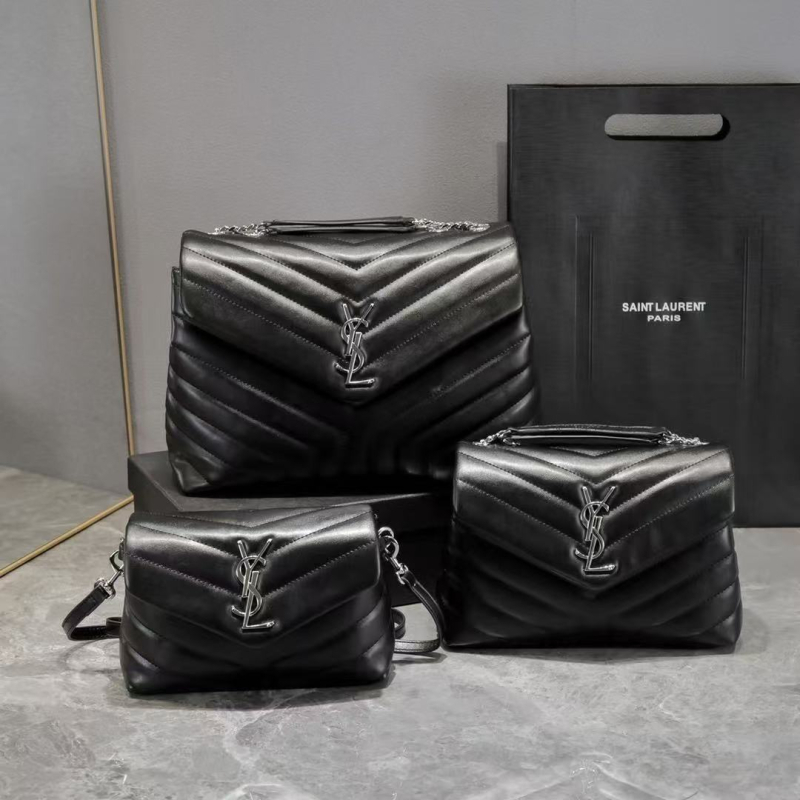 Yangshulin ženska torbica od prave kože, prešiven uzorak, lančani remen, kvadratnog oblika, za rame ili crossbody, proljeće 2024