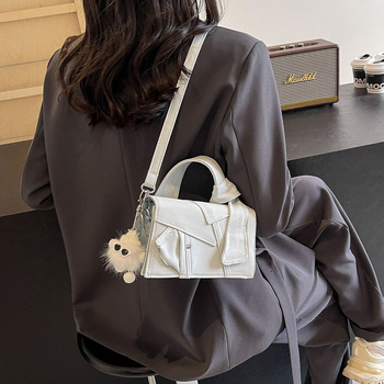 Ženska PU torbica u denimu stilu, crossbody torba, mala kvadratna torba za svakodnevnu upotrebu