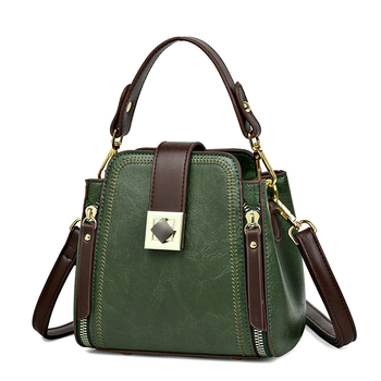 Sunshine Holy Emperor PU bucket torba, srednje veličine, print s kontrastnim bojama, naramenica i crossbody za svakodnevnu uporabu
