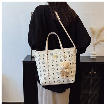Svestrana tote torba za jesen i zimu, moderna reljefna tekstura, korejskog stila, elegantna ženska crossbody torba