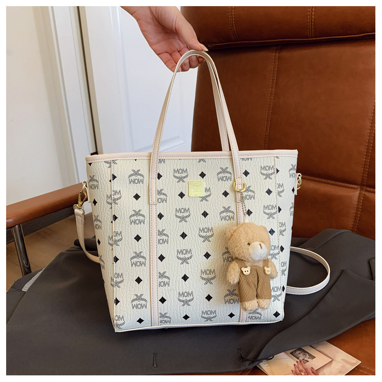 Svestrana tote torba za jesen i zimu, moderna reljefna tekstura, korejskog stila, elegantna ženska crossbody torba
