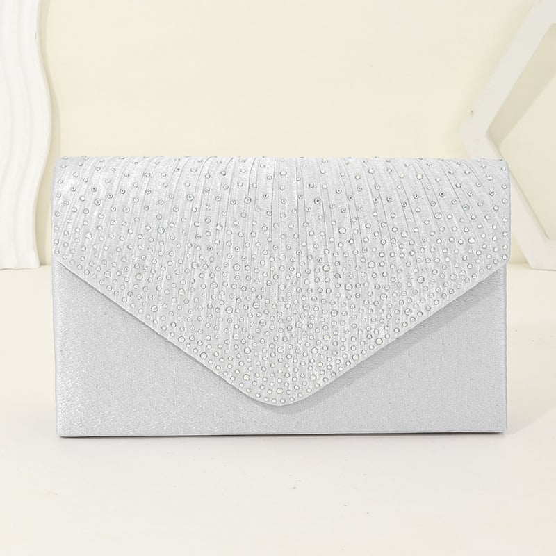 2025 nova večernja torbica – elegantna, ukrašena dijamantima, crossbody torbica s lancem