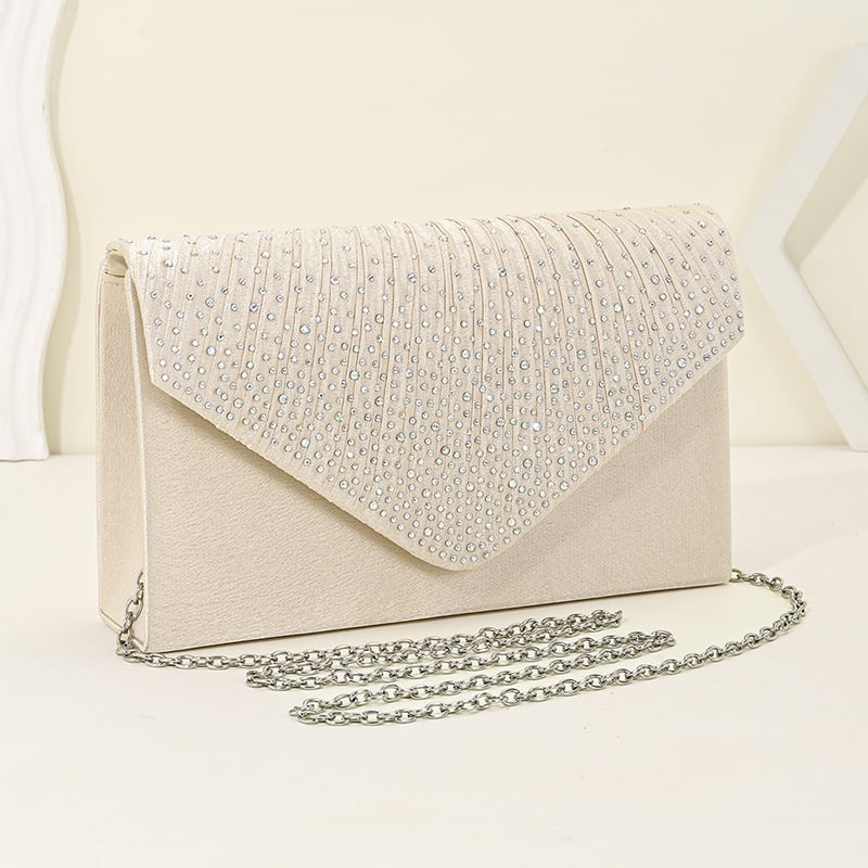 2025 nova večernja torbica – elegantna, ukrašena dijamantima, crossbody torbica s lancem