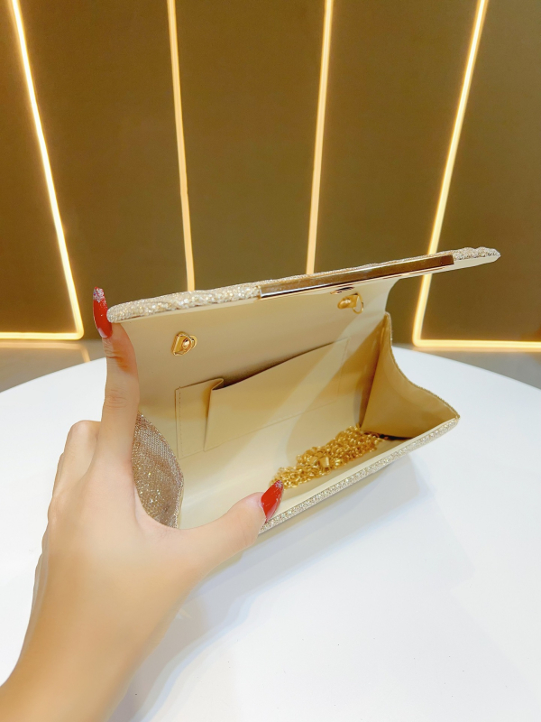 Novi stil – lagana luksuzna plisirana clutch torbica za žene, mala večernja torbica za rame ili crossbody