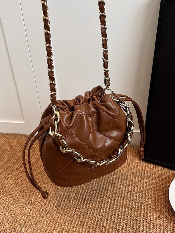Nova ženska torbica s rombo vezom u vintage stilu, torba za rame i crossbody bucket bag