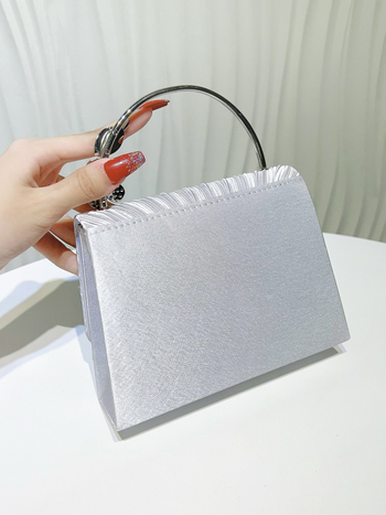 Crna clutch torbica s lancem, svestrana za večernje haljine i bankete, elegantna i jednostavna, inspirirana cheongsam