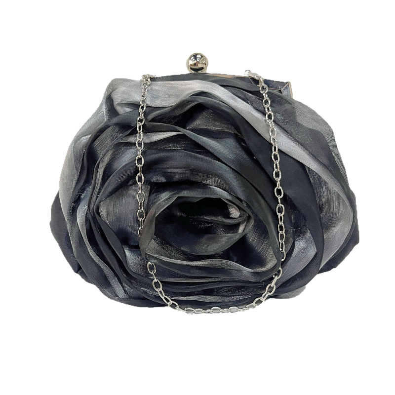 Satenska večernja clutch torbica za žene, jednobojna torba za haljinu
