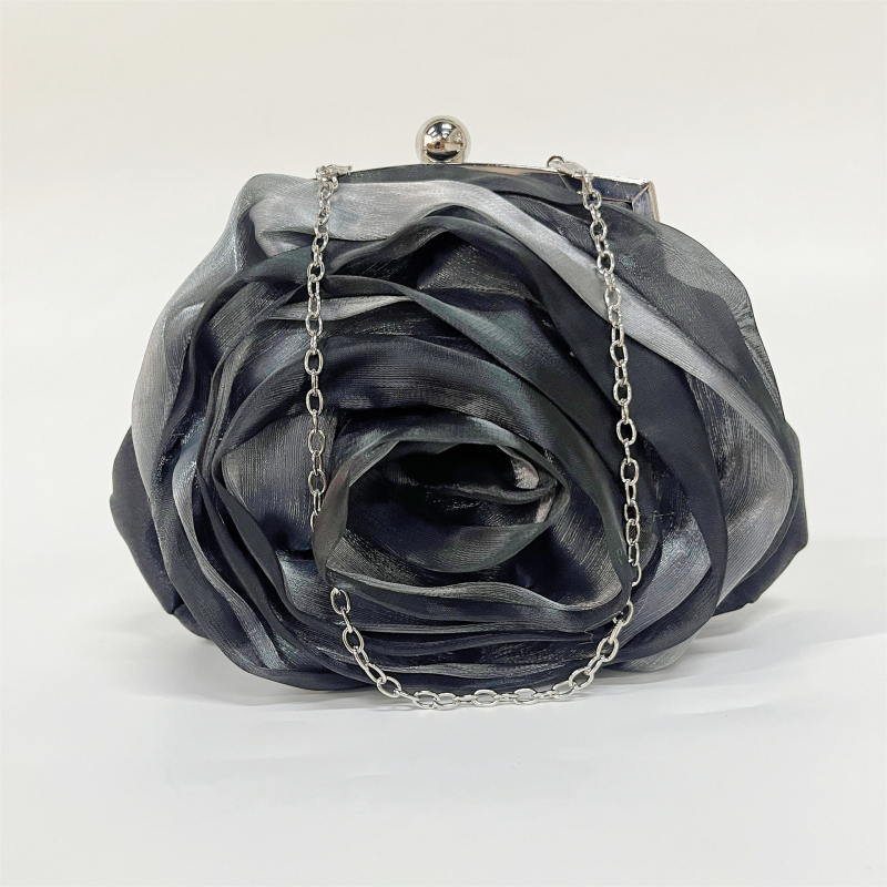 Satenska večernja clutch torbica za žene, jednobojna torba za haljinu