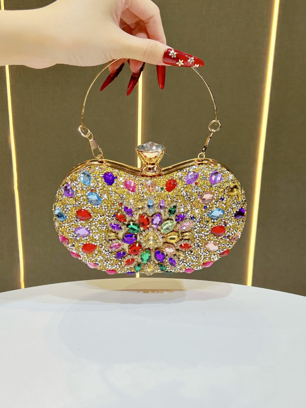 Večernja torbica s dijamantima, luksuzna torba za rame i crossbody za večernje zabave