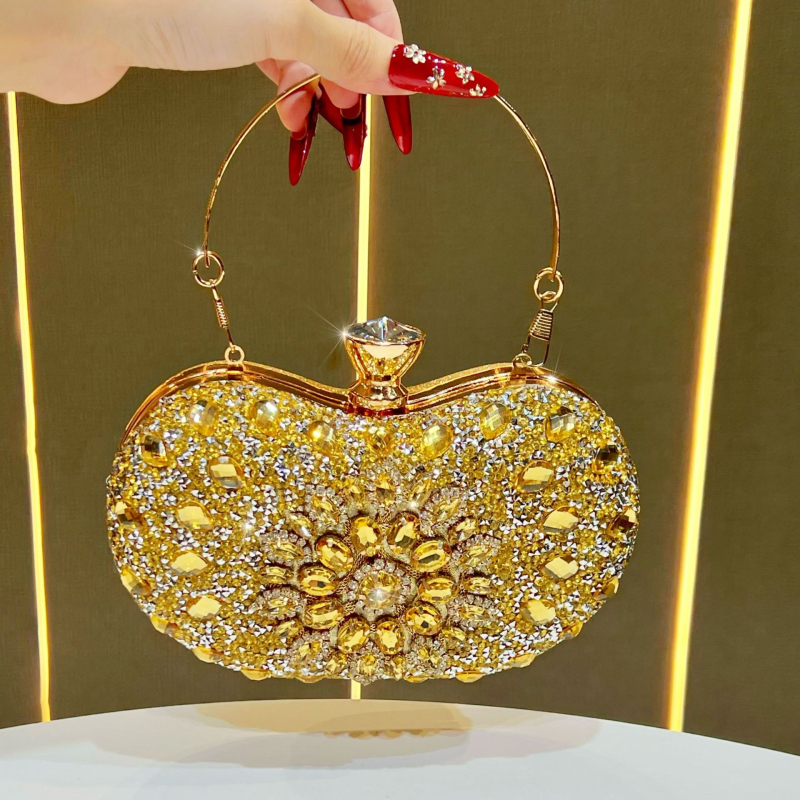 Večernja torbica s dijamantima, luksuzna torba za rame i crossbody za večernje zabave
