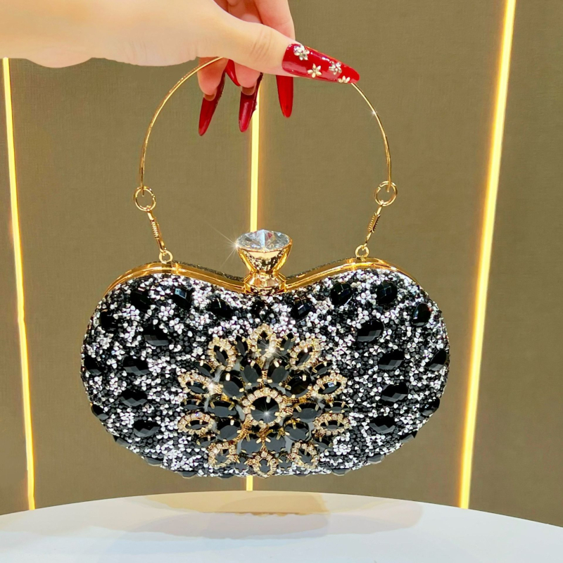 Večernja torbica s dijamantima, luksuzna torba za rame i crossbody za večernje zabave