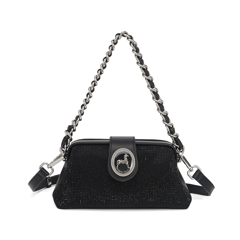 Nova ženska torbica u korejskom stilu, teksturirana, mala kvadratna torba za rameno ili crossbody, večernja torba