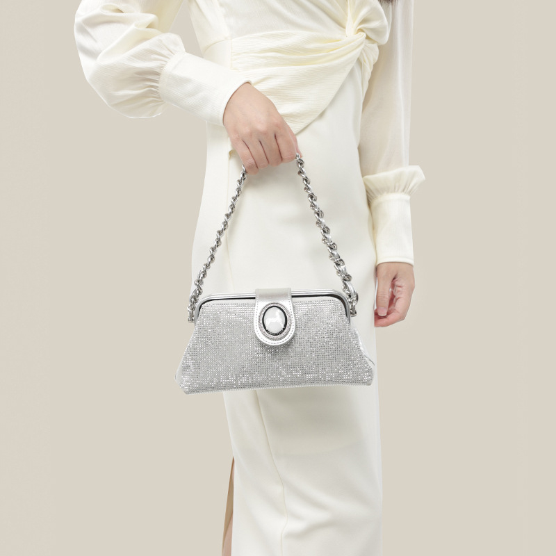 Nova ženska torbica u korejskom stilu, teksturirana, mala kvadratna torba za rameno ili crossbody, večernja torba