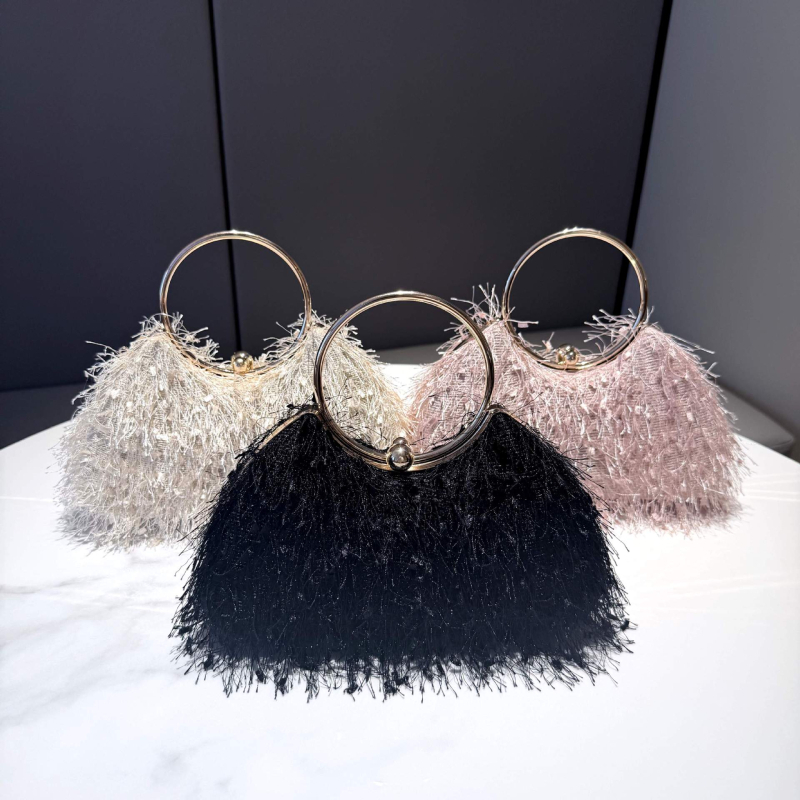 Letode pliš večernja torbica, mala kvadratna torba za KTV i banket, stil princeze – torba za rame ili crossbody