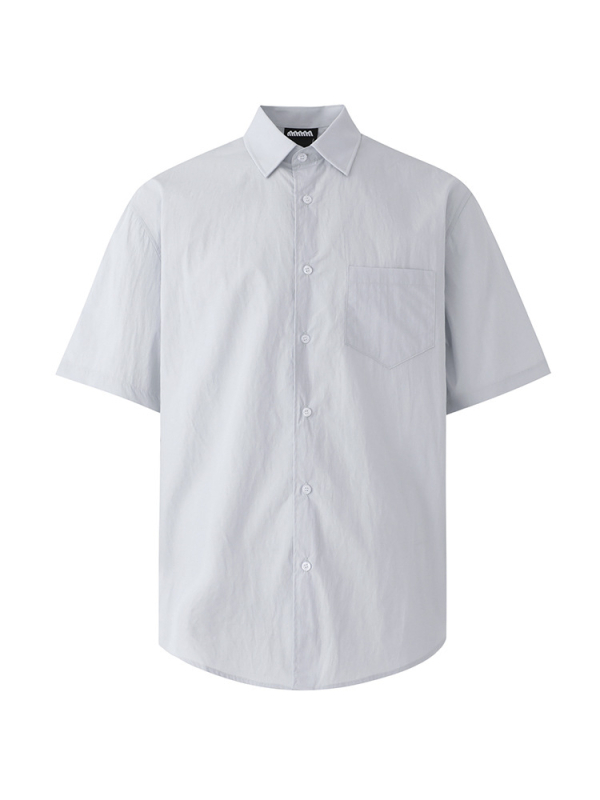 Muška ležerna kratka košulja, ljetna, jednobojna boja, korejski stil, za svakodnevno nošenje