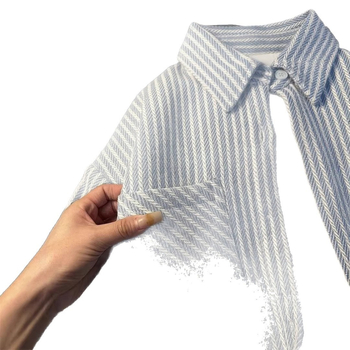 Férfi fleece-béléses csíkos hosszú ujjú ing, őszi-téli szezonra, stílusos és laza