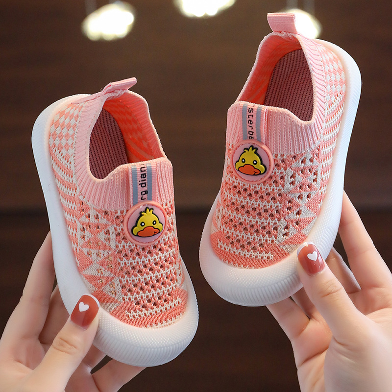 Nove proljetno-ljetne otvorene mrežaste dječje tenisice, prozračne mreže, neklizajući mekani potplat, slip-on casual tenisice