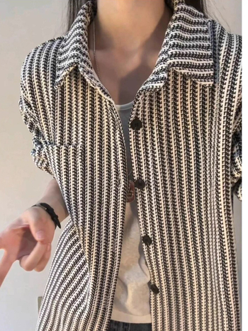 Férfi Chenille ing-zakó herringbone mintával, őszi, amerikai csíkok, hosszú ujjú, prémium elegancia