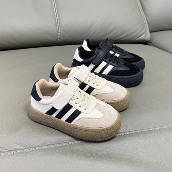 Dječje tenisice za trening s Velcro trakom i fleece podstavom, unisex casual sportske tenisice s mekanom potplatom
