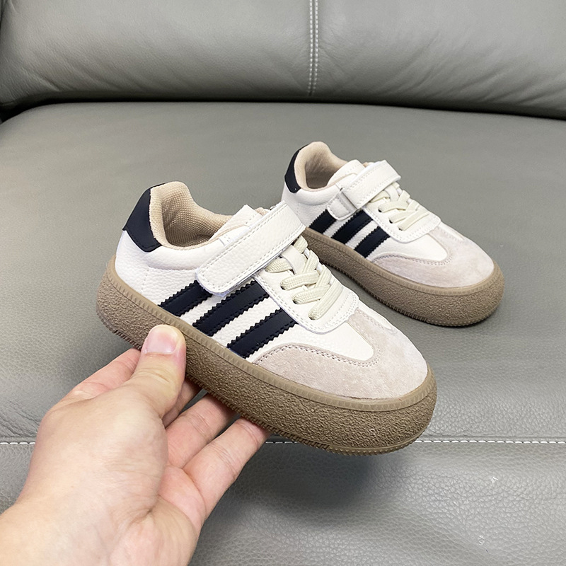 Dječje tenisice za trening s Velcro trakom i fleece podstavom, unisex casual sportske tenisice s mekanom potplatom