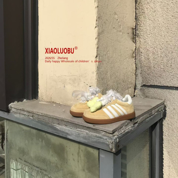 Tenisice s mašnicom i čipkom za djevojčice, AB verzija, slatke boje, casual, niski kroj, Velcro, proljeće 2026