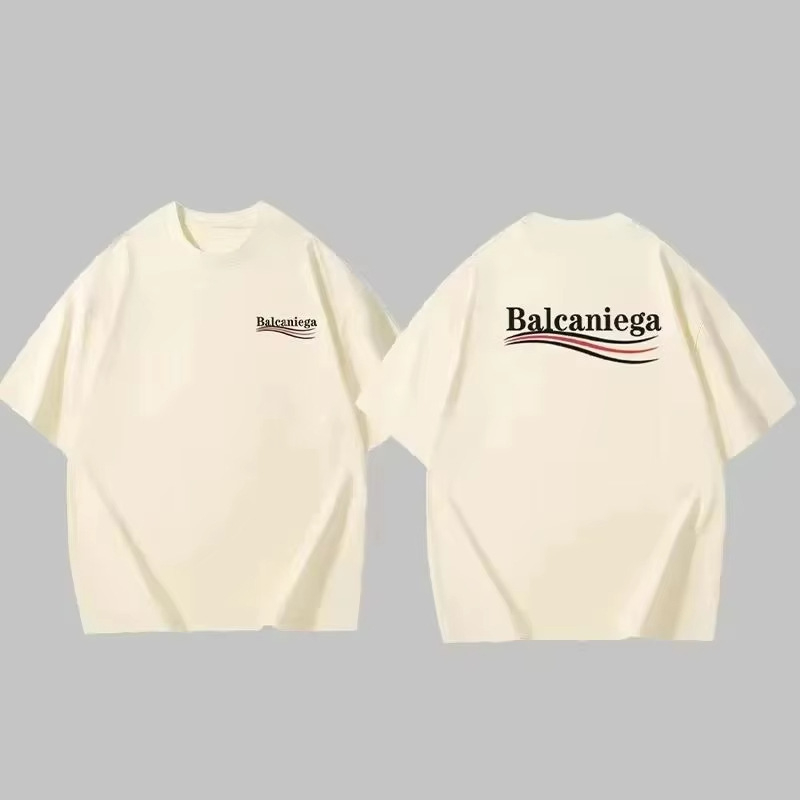 Muški pamukasti T-shirt s okruglim izrezom, kratkim rukavima, ljetni ležerni stil, europska veličina.