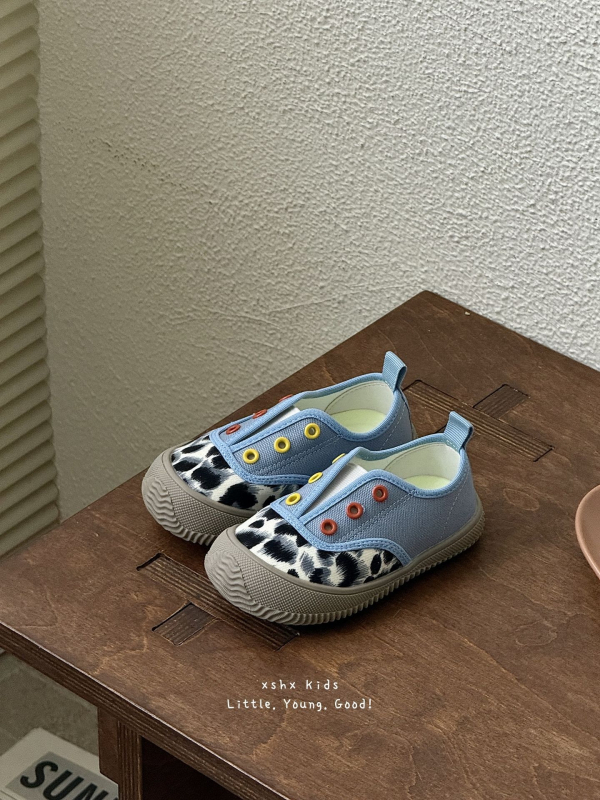 Gyerekeknek való vászoncipő, slip-on Velcro záródással, lélegzetelálló, csúszásmentes, koreai retro stílus, tavasz–nyár