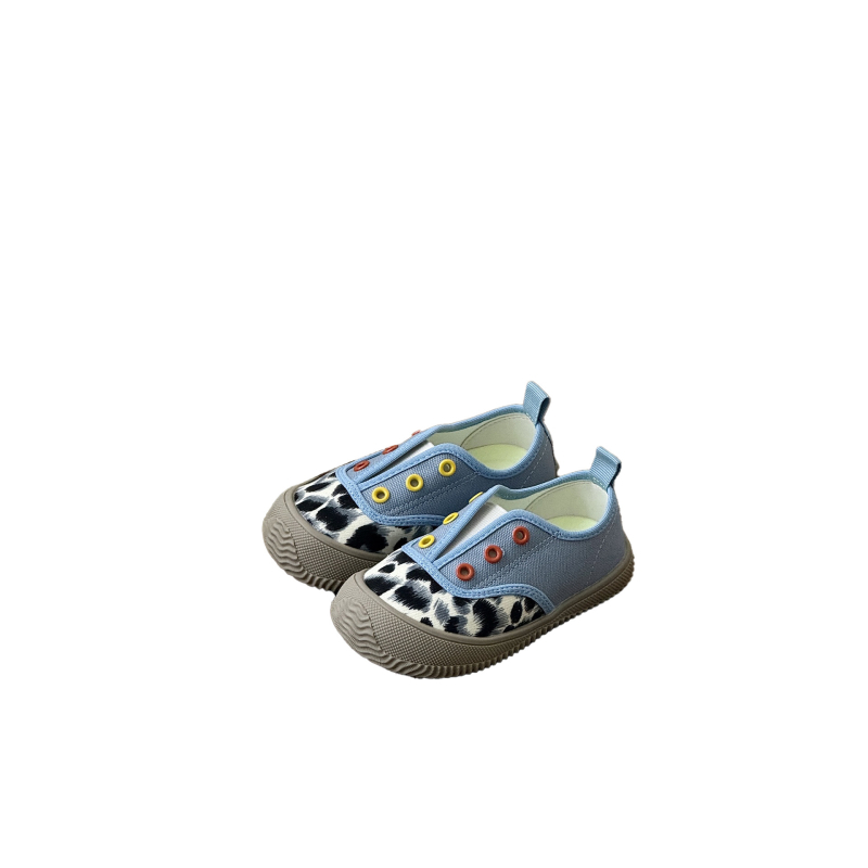 Gyerekeknek való vászoncipő, slip-on Velcro záródással, lélegzetelálló, csúszásmentes, koreai retro stílus, tavasz–nyár